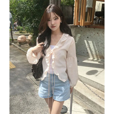Mirai Frill Ribbon Blouse