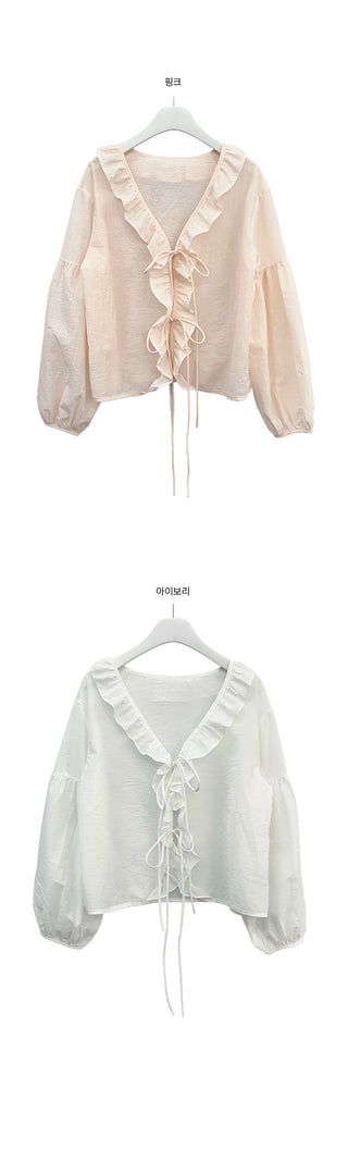 Mirai Frill Ribbon Blouse
