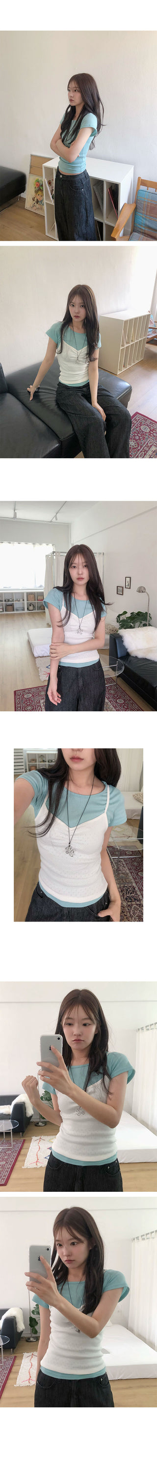 Wave Slim Fit Basic Short Sleeve T-shirt
