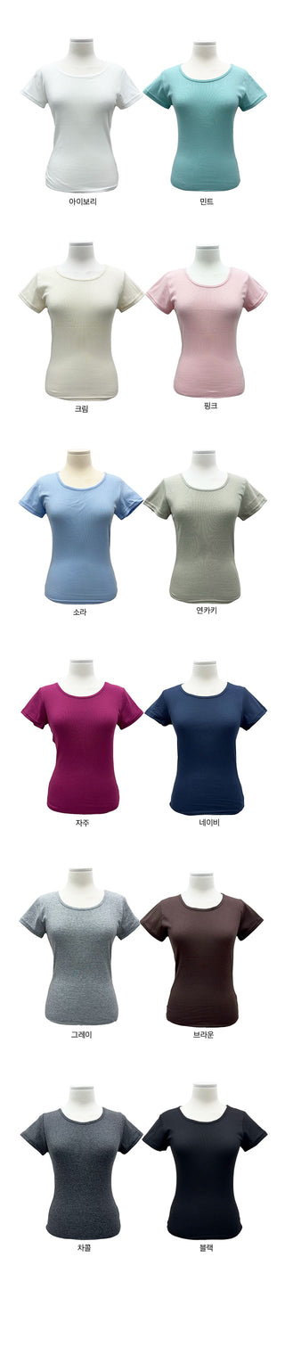 Wave Slim Fit Basic Short Sleeve T-shirt