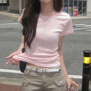 Wave Slim Fit Basic Short Sleeve T-shirt