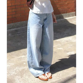 Ready Semi-Balloon Fit Rivet Denim Pants