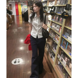 Grab Semi Bootcut Low-Rise Cotton Pants