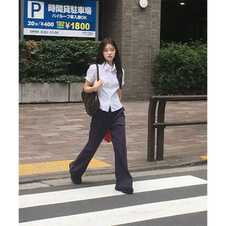 Grab Semi Bootcut Low-Rise Cotton Pants