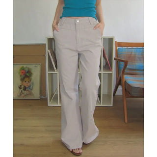 Grab Semi Bootcut Low-Rise Cotton Pants