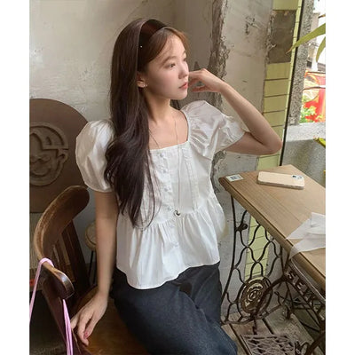 Ander Square Puff Blouse