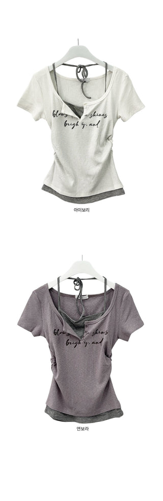 Magic Halter Set Short Sleeve T-shirt