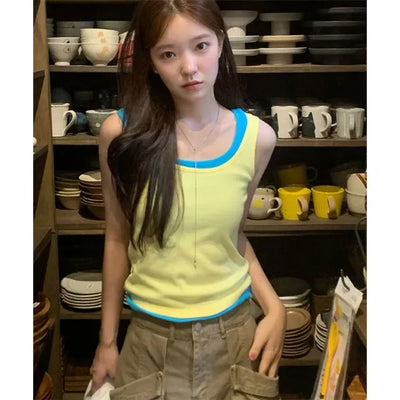 Crayon Daily Ribbed Sleeveless Top