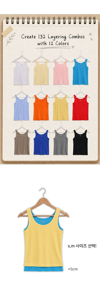 Crayon Daily Ribbed Sleeveless Top