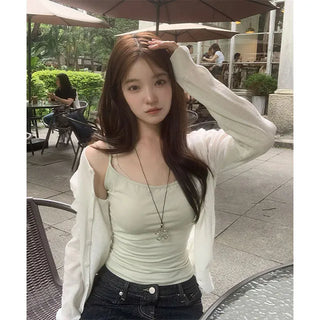 Tracksuit Slim Fit Daily Sleeveless Top