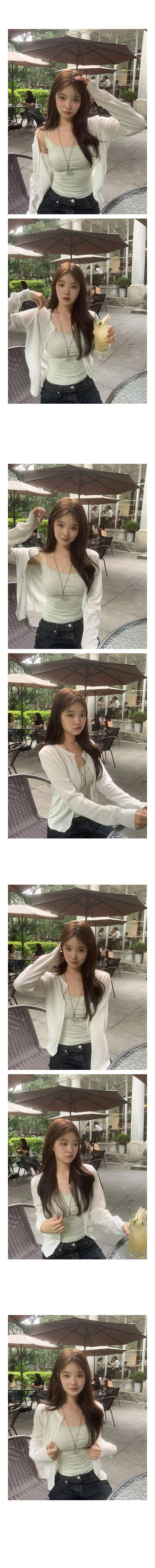 Morning See-through Summer Linen Cardigan