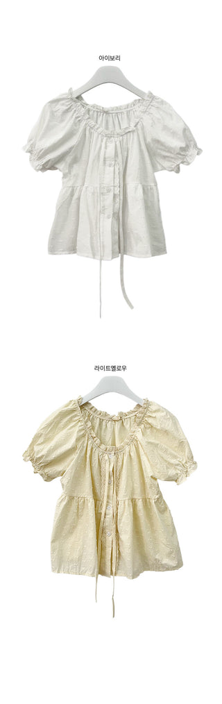 Genie Frill Ribbon Blouse