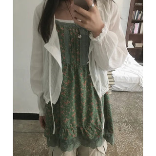 Horizon Lace Semi-Crop Blouse