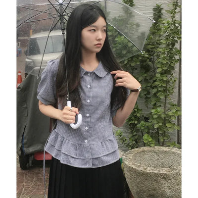 Sando Frill Puff Ribbon Blouse