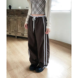Up Wide Nylon Track Pants