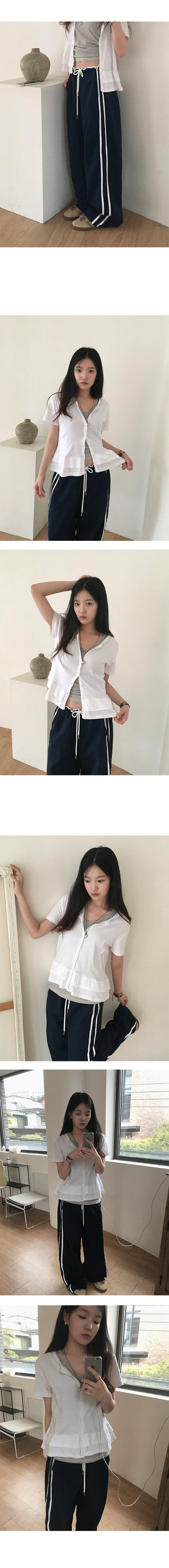 Up Wide Nylon Track Pants