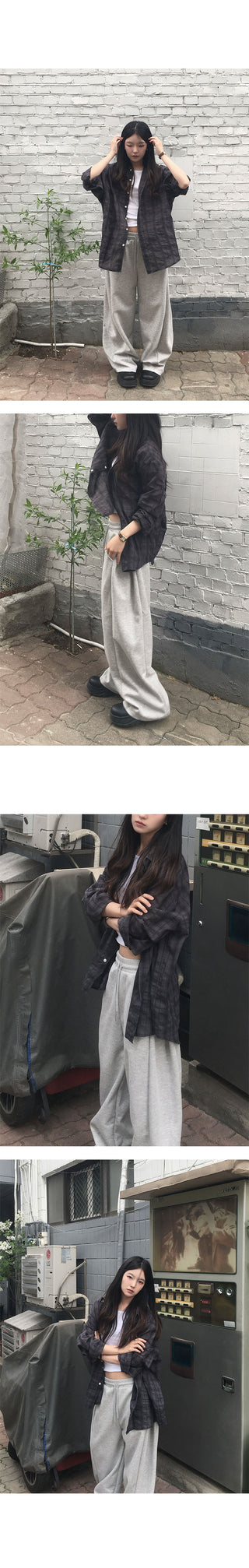Tempo Side Pintuck Wide Long Pants