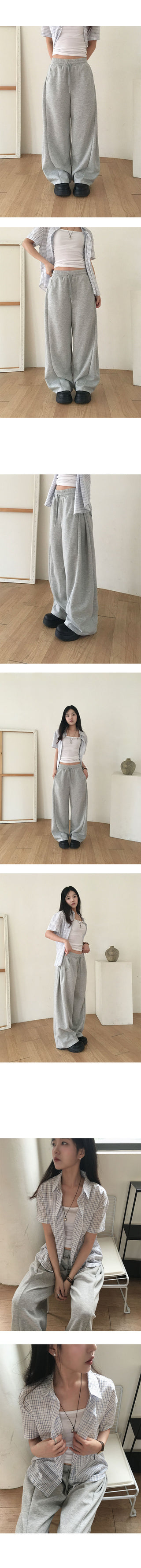 Tempo Side Pintuck Wide Long Pants