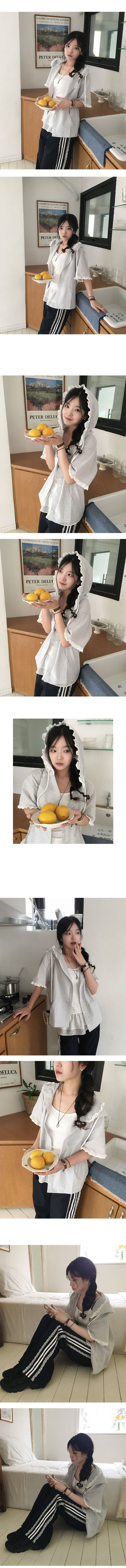 Ppiya Lace Check Hoodie