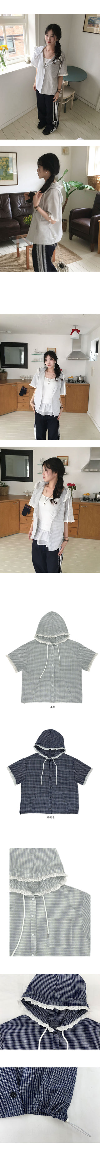 Ppiya Lace Check Hoodie