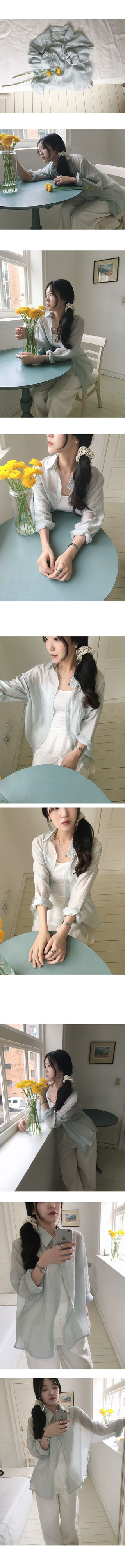 Terrace See-through Oversized Summer Shirt