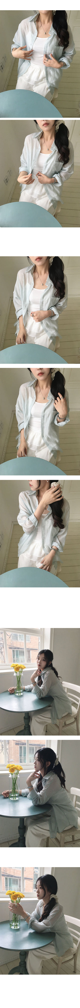 Terrace See-through Oversized Summer Shirt