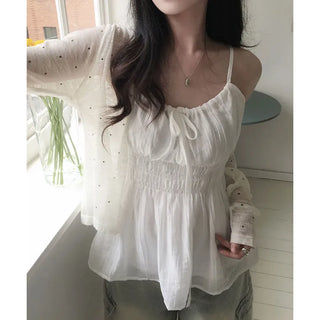 Adele Shirred Sleeveless Blouse