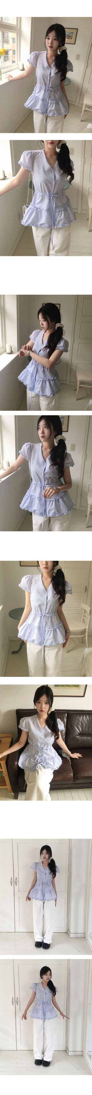 Frill Short Sleeve Blouse