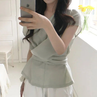 Laura Summer Wrap Blouse