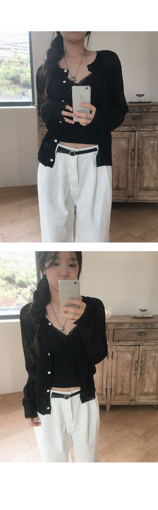Wednesday See-through Summer Cardigan