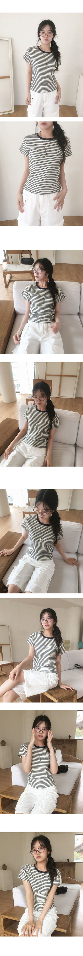 Dive Striped Short Sleeve T-shirt