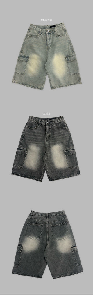 Select Vintage Washed Bermuda Denim Pants