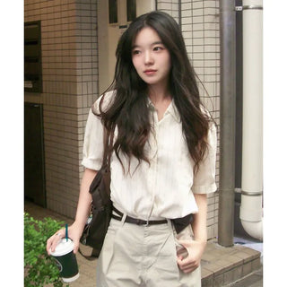 Hazelnut Stripe Short Sleeve Shirt