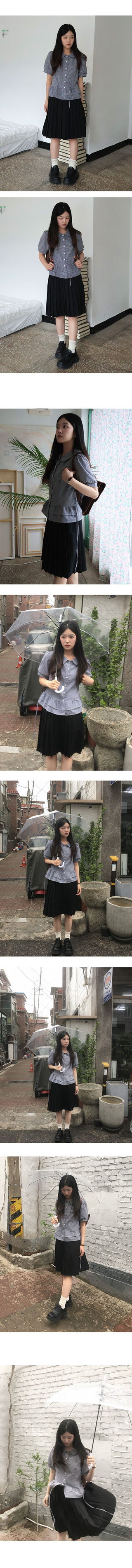 Midi Pleated Skirt