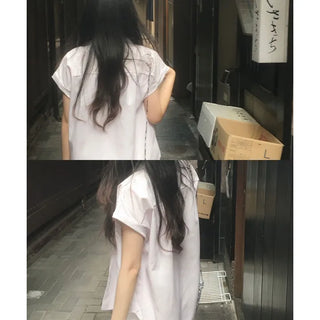 Sweetie Stripe Roll-up Short Sleeve Shirt