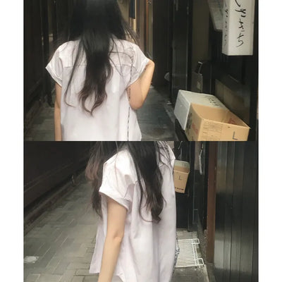 Sweetie Stripe Roll-up Short Sleeve Shirt