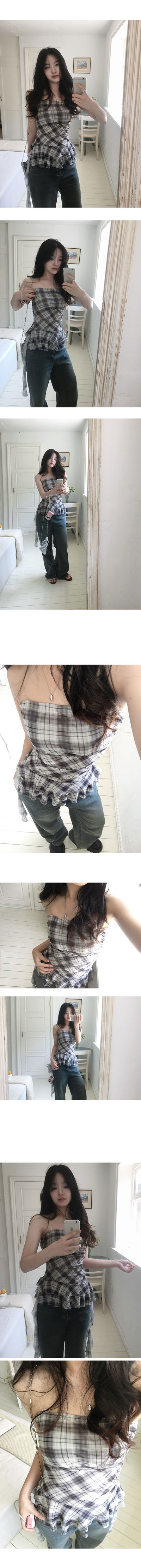 Valhalla Check Top Blouse