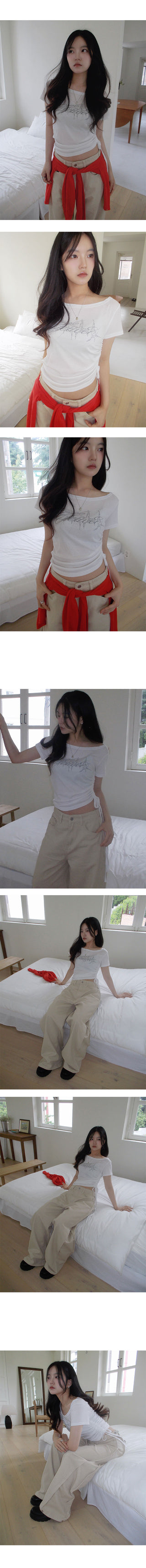 Iron Side Pintuck Button Cotton Pants