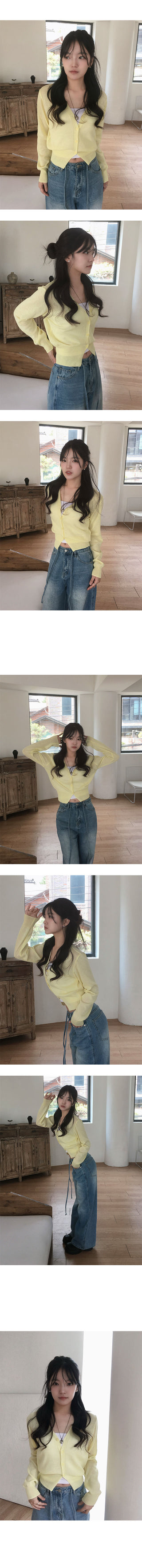 Freesia Linen V-Neck Cardigan