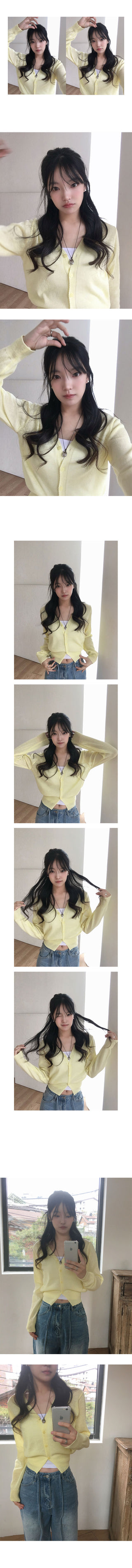 Freesia Linen V-Neck Cardigan