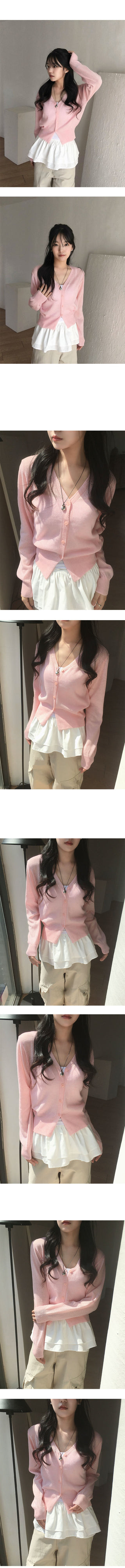Freesia Linen V-Neck Cardigan