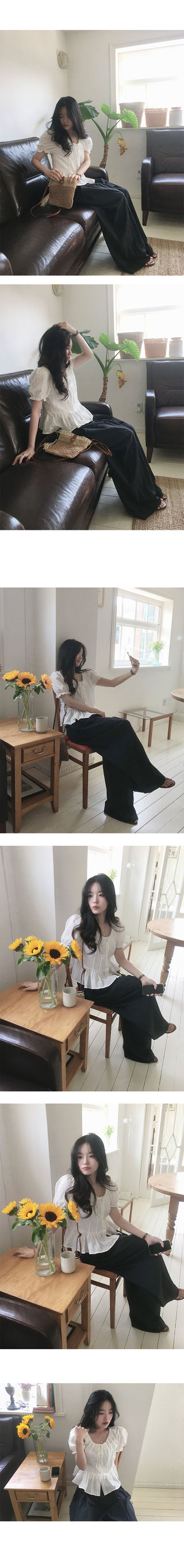 Diving Wide Pintuck Summer Pants