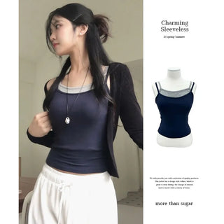 Charming Color Block Sleeveless