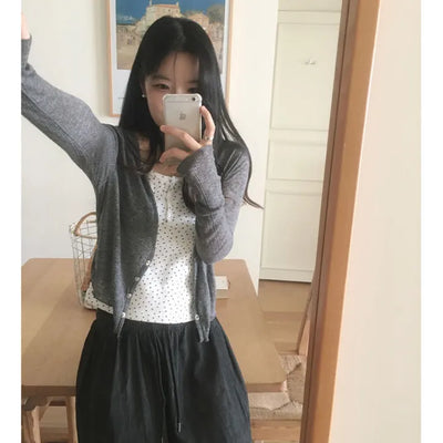 Clara Snap Button Cardigan