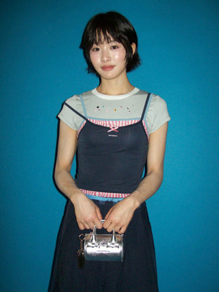 [MOROMORO] glacier silver bag