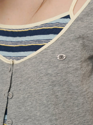 [MOROMORO] flower cardigan top