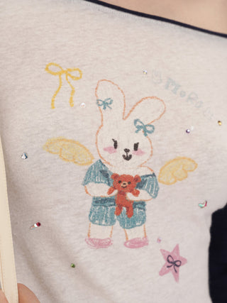[MOROMORO] rabbit off-shoulder