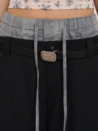 [MOROMORO] linen bermuda shorts