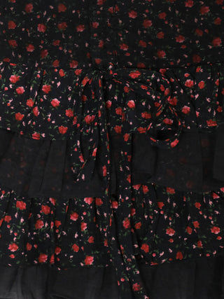 [MOROMORO] mesh pleated skirt