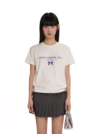 [MOROMORO] y2k printed tee